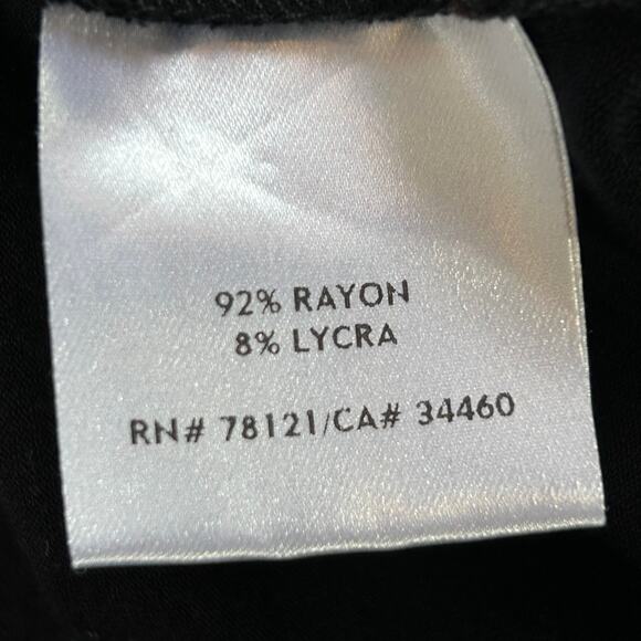 Eileen Fisher Black Sleeveless Midi Dress Petite PP Rayon Drape Minimalist - Picture 4 of 5